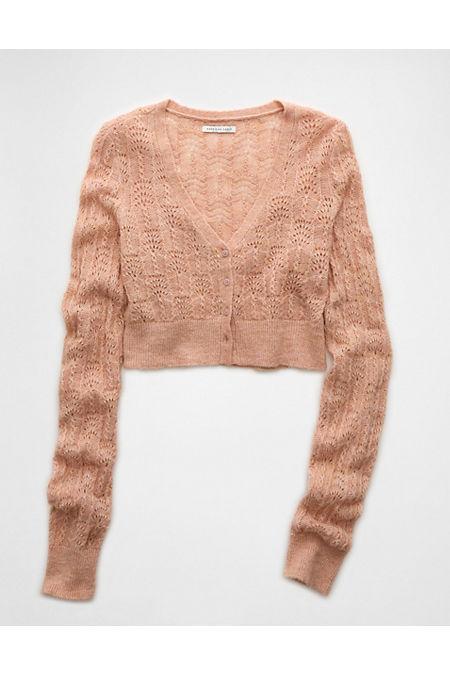 AE Wispy-Knit Cropped Cardigan Women's product image