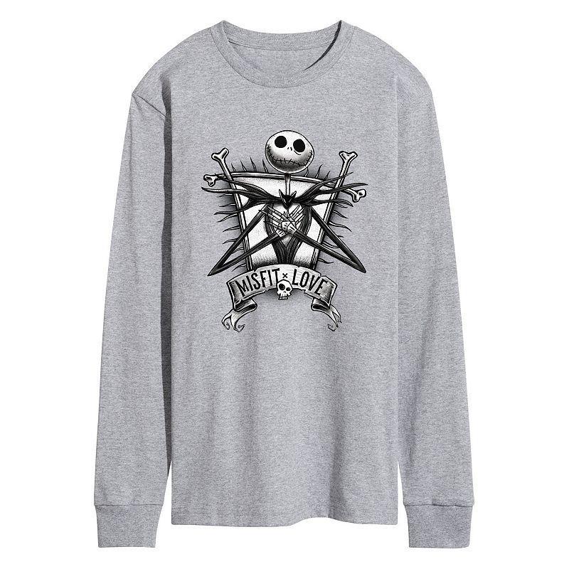 Disneys Nightmare At Christmas Jack Mens Long Sleeve Graphic Tee Product Image