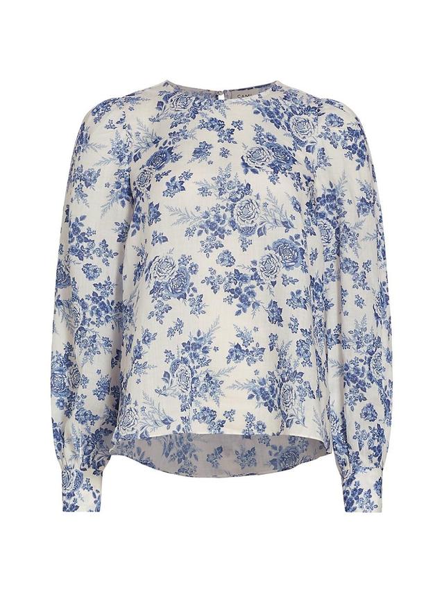 Womens Vivi Boxy Floral Blouse Product Image