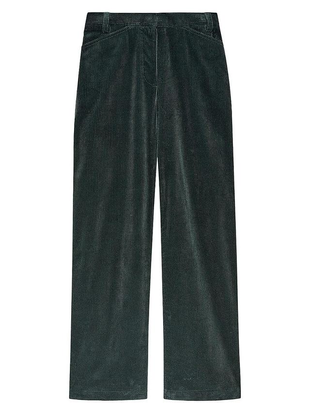 Womens Corduroy Wide-Leg Pants Product Image