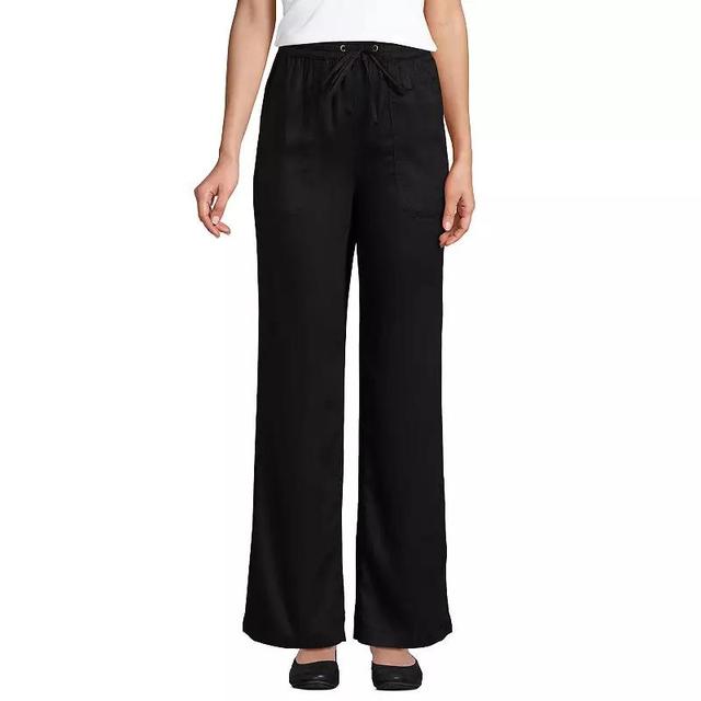 Womens Lands End Tencel High-Rise Wide Leg Pants Product Image