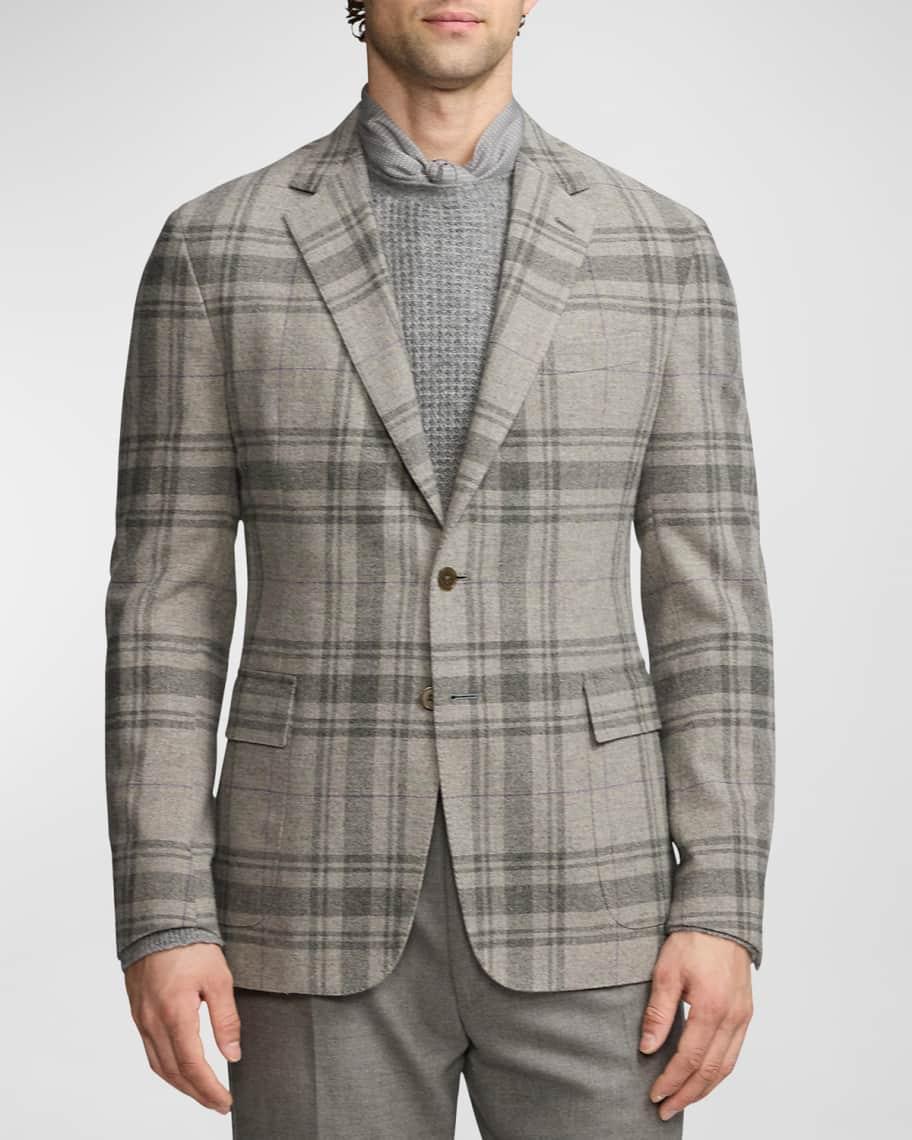 Mens Hadley Hand-Tailored Plaid Wool Jacket Product Image