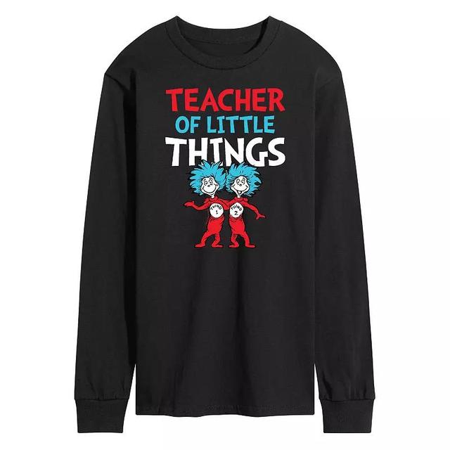 Mens Dr. Seuss Teacher Of Little Things Long Sleeve Blue Product Image