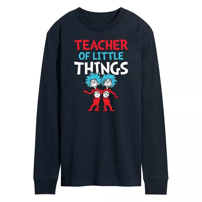 Mens Dr. Seuss Teacher Of Little Things Long Sleeve Blue Product Image