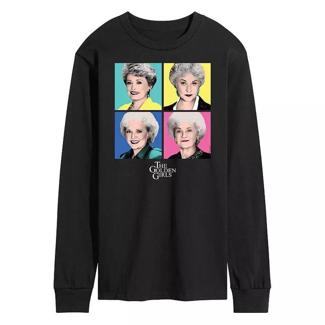 Mens Golden Girls Pop Art Long Sleeve Tee Product Image