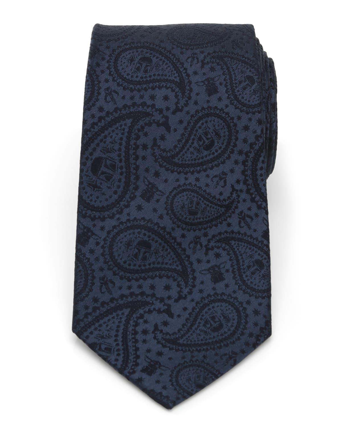 Mens Star Wars Mandalorian The Child Paisley Tie Product Image