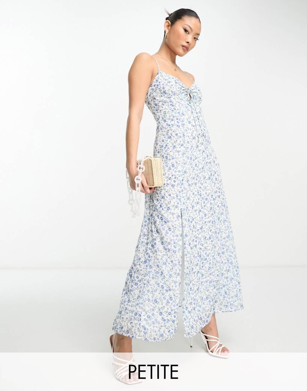 Ever New Petite strappy maxi dress with split Product Image