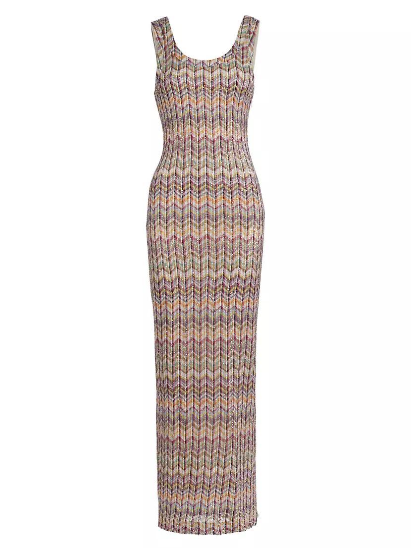 Sequined Knit Maxi Dress product image