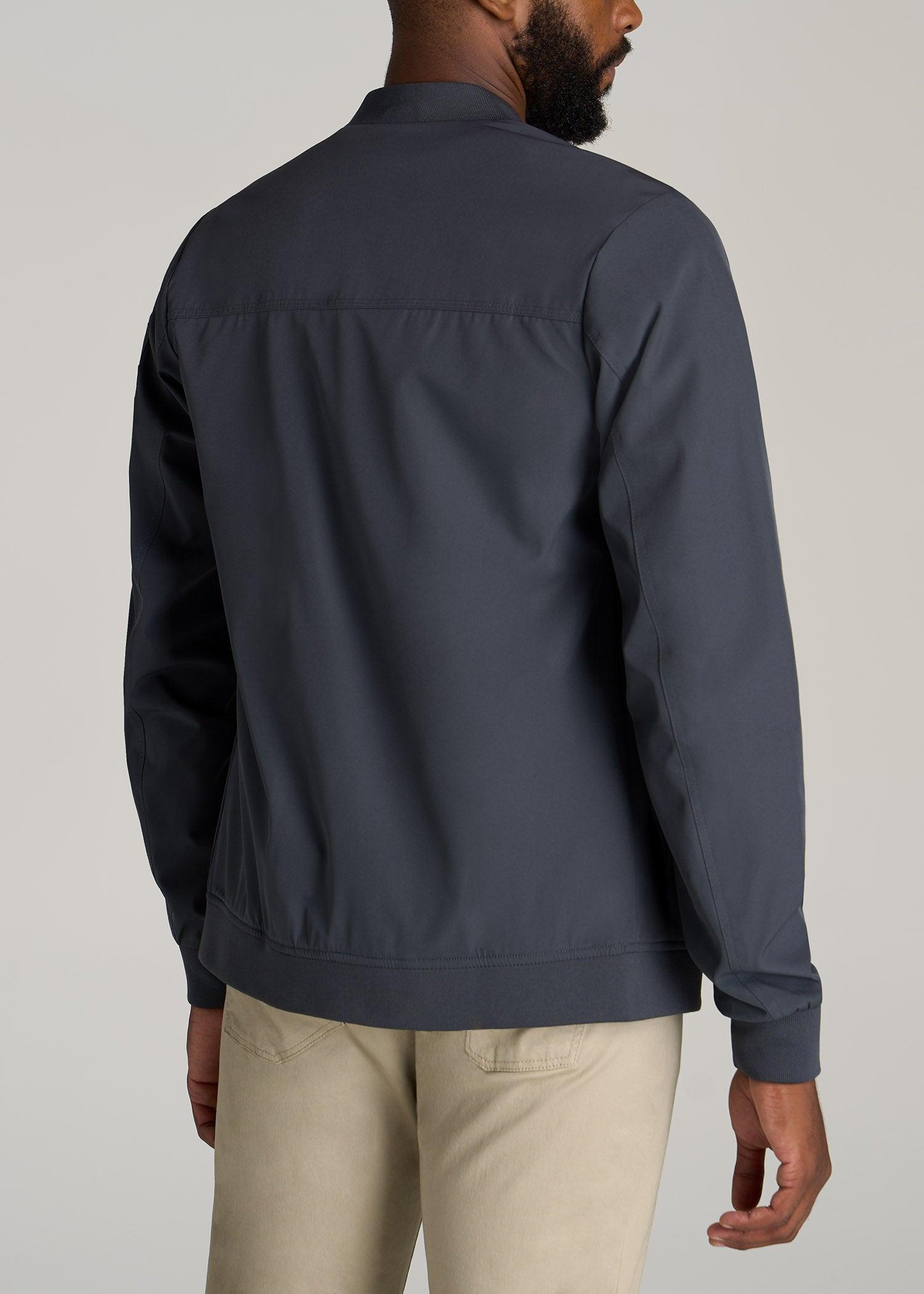 Bomber Jacket for Tall Men in Deep Slate Product Image