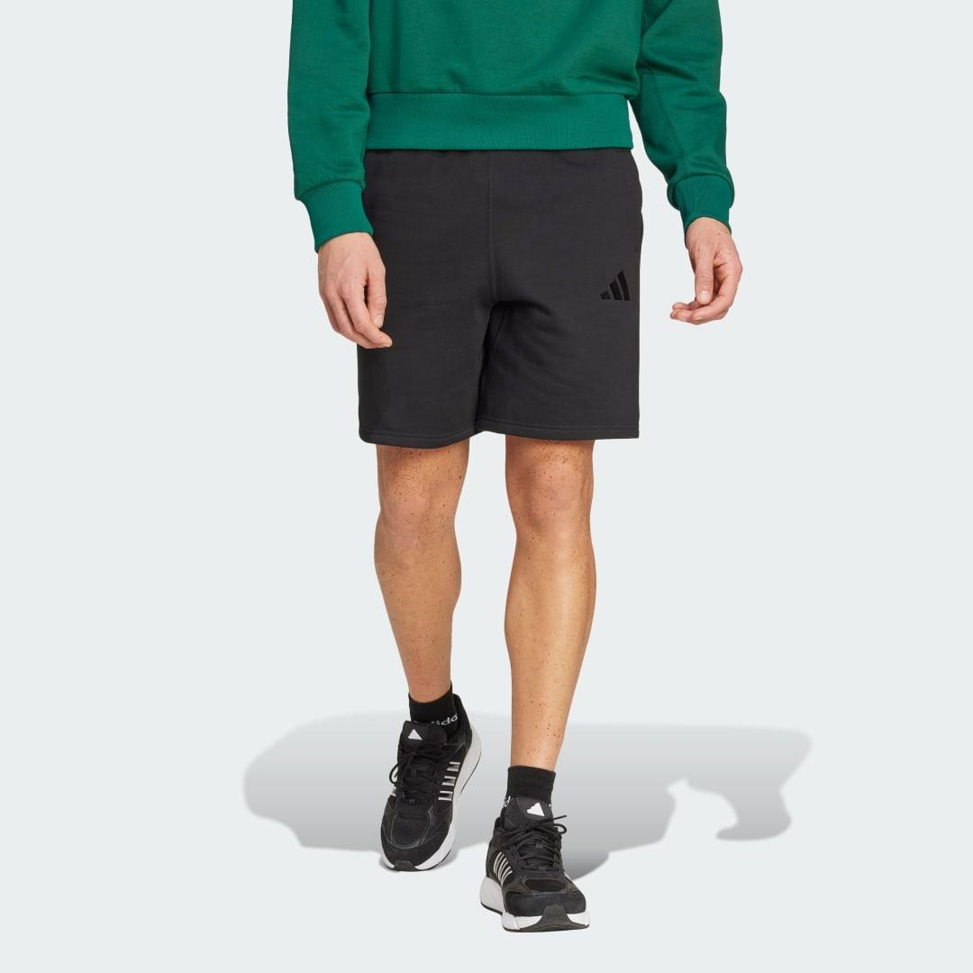 adidas ALL SZN Fleece Shorts Black M Mens Product Image