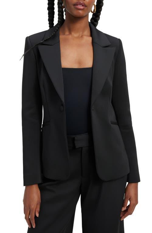 Womens Single-Button Scuba Blazer Product Image