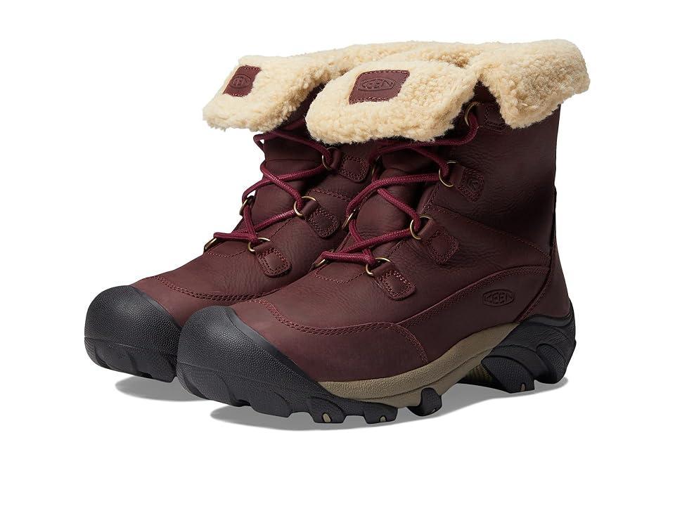 KEEN Women's Betty WP Short Boot - 6.5 - Burgundy/Brindle Product Image