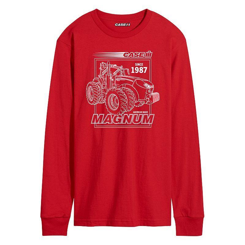 Mens Case IH Magnum White Long Sleeve Graphic Tee Product Image