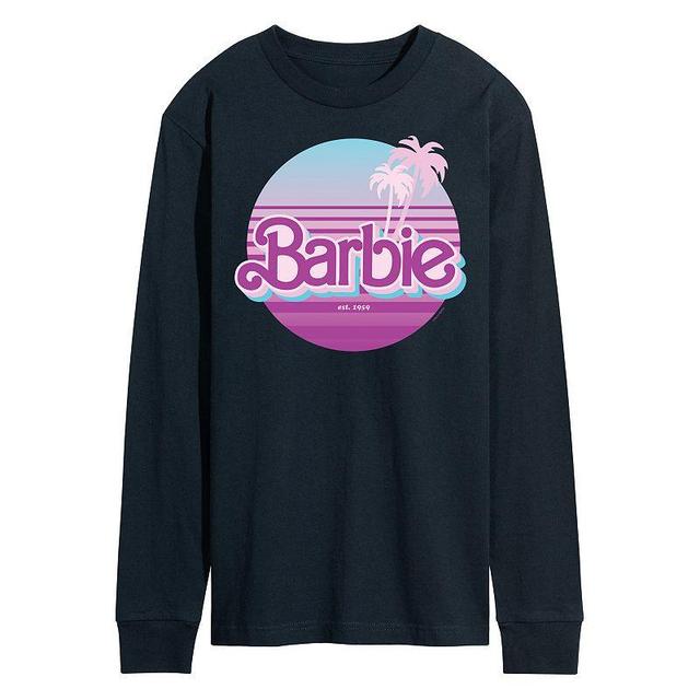 Mens Barbie Dream Summer Retro Sunset Long Sleeve Blue Product Image