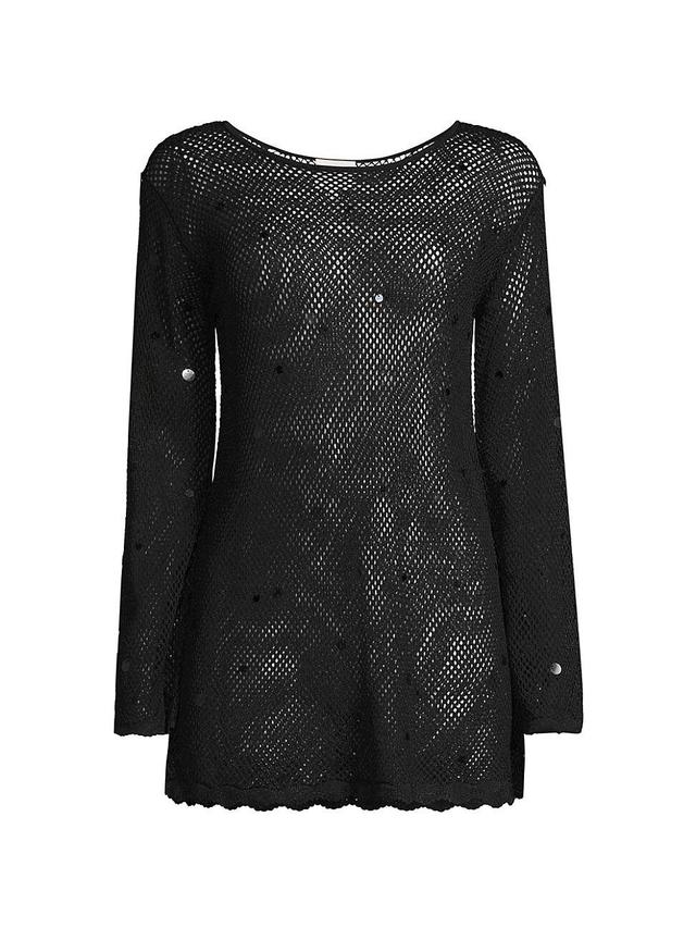 Womens Greer Mesh Knit Sequin Tunic Product Image