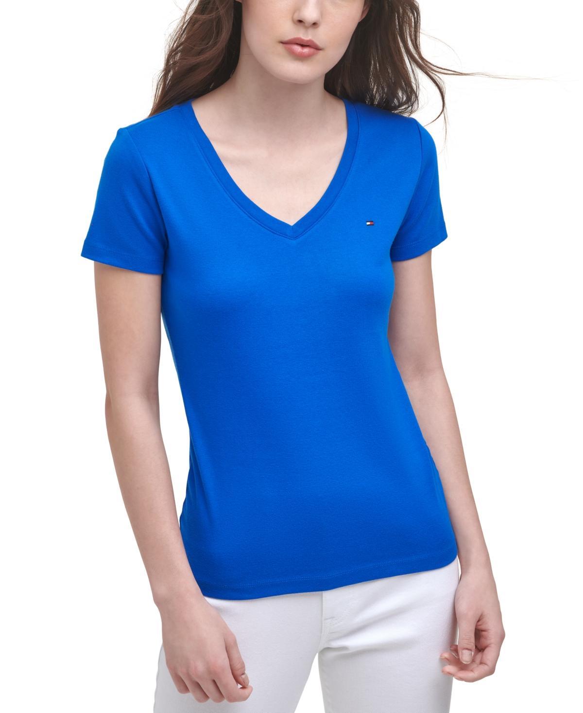 Tommy Hilfiger Womens V-Neck T-Shirt, Created for Macys Product Image