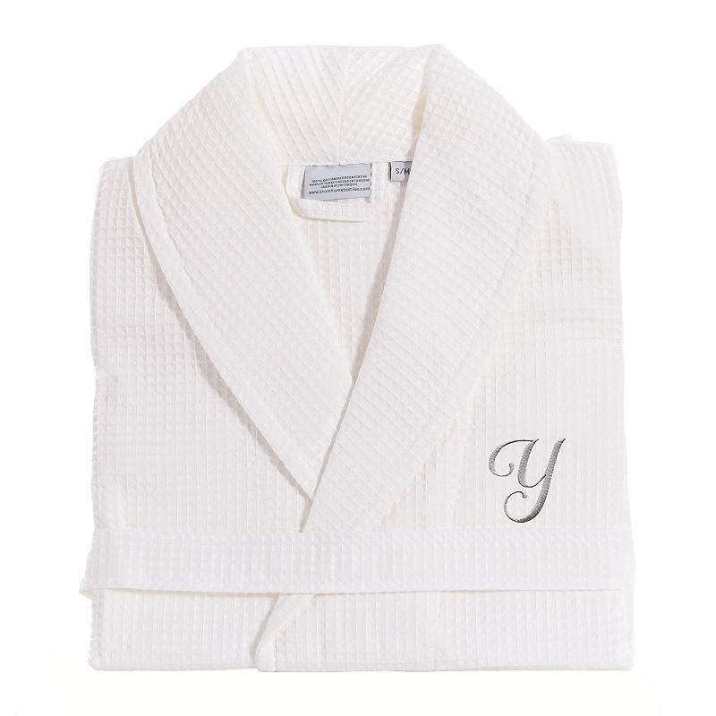 Linum Home Textiles Turkish Cotton Personalized Waffle Weave Bathrobe, Womens Product Image