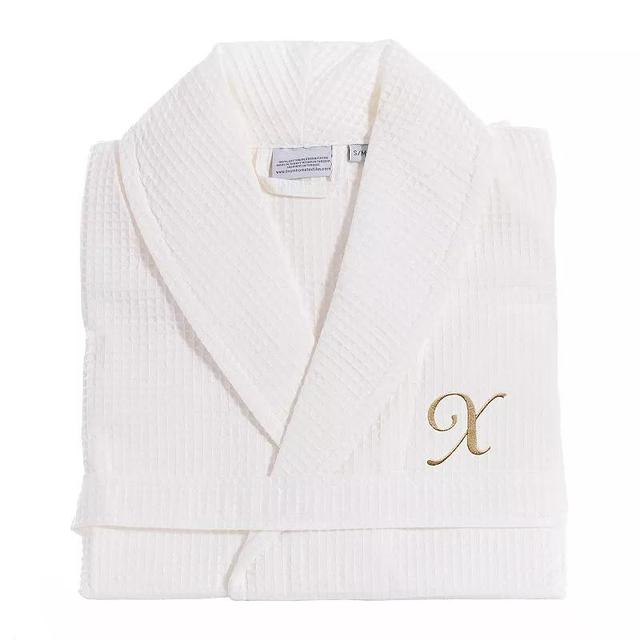 Linum Home Textiles Turkish Cotton Personalized Waffle Weave Bathrobe, Womens Product Image