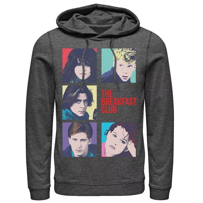 Mens Breakfast Club Group Shot Squares Hoodie Dark Grey Product Image