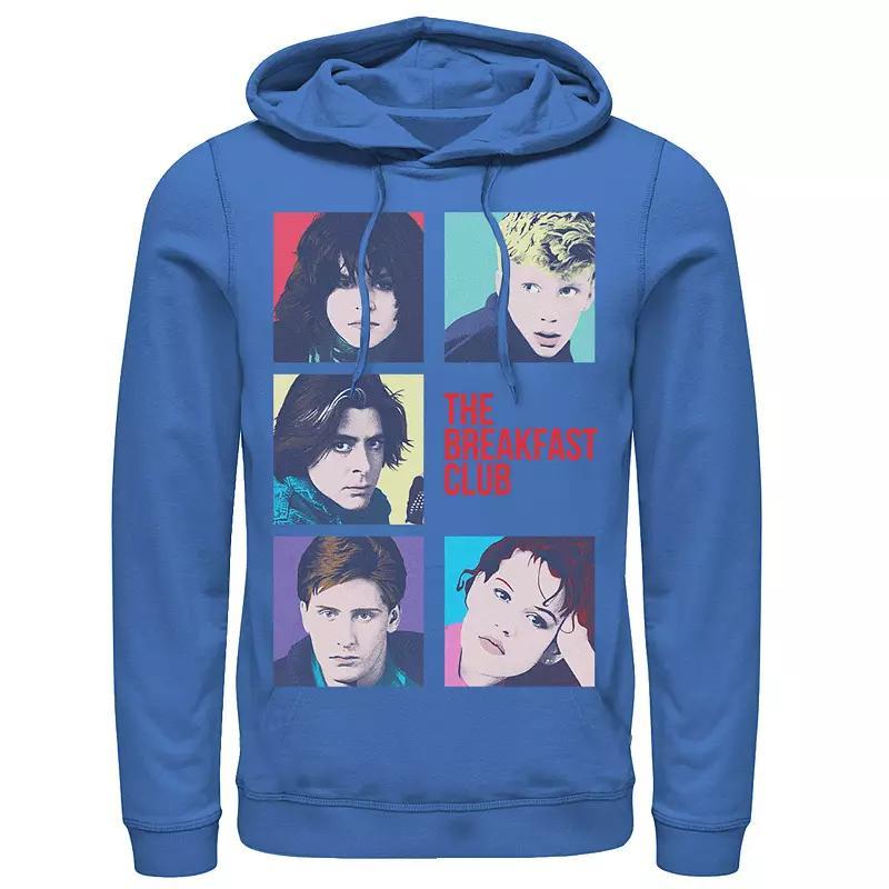 Mens Breakfast Club Group Shot Squares Hoodie Blue Product Image