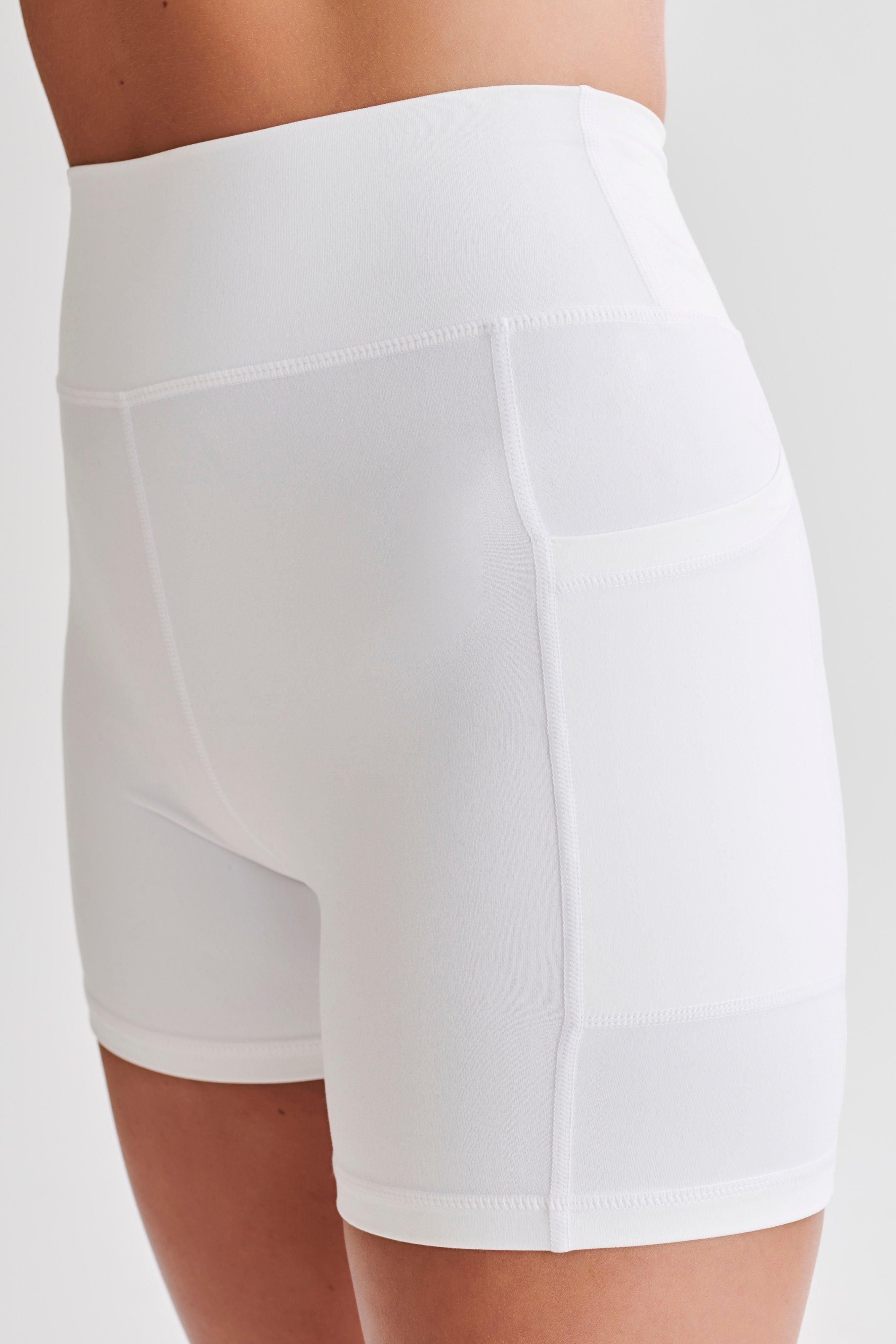 Martina Bike Shorts With Pocket - White Product Image