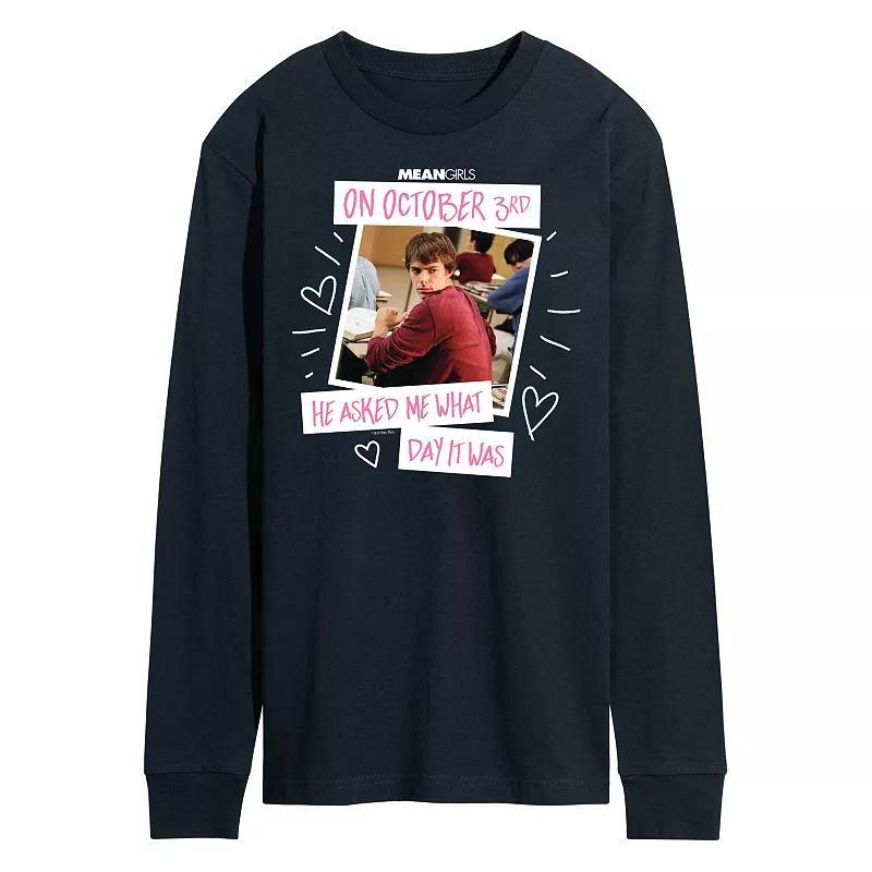 Mens Mean Girls October 3rd Long Sleeve Graphic Tee Product Image