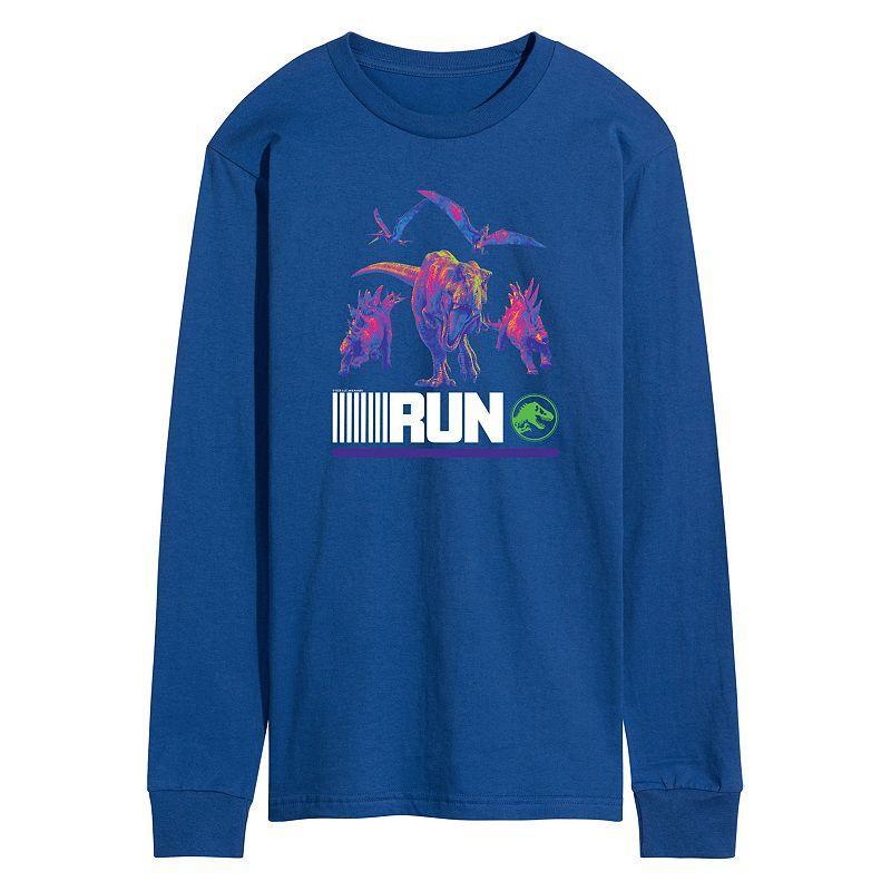 Mens Jurassic World run Infared Dinos Long Sleeve Product Image