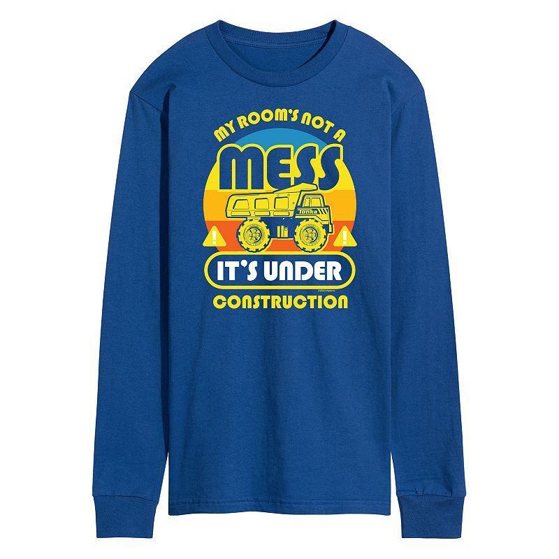 Mens Tonka Under Construction Long Sleeve Graphic Tee Blue Product Image