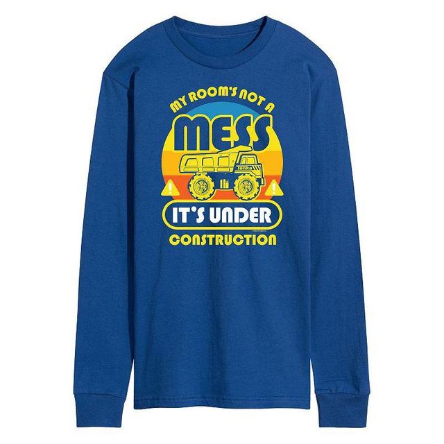 Mens Tonka Under Construction Long Sleeve Graphic Tee Blue Product Image