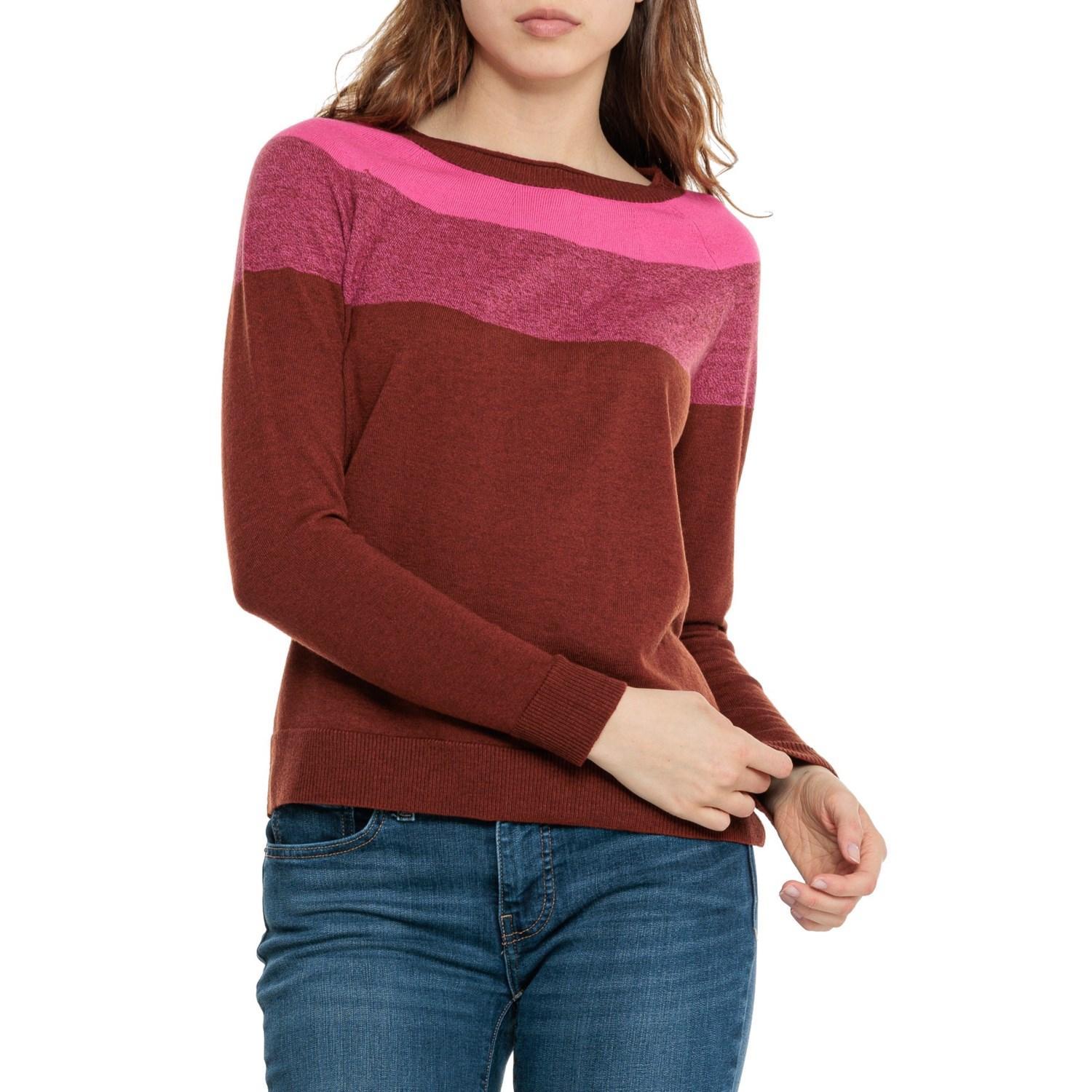 SmartWool Edgewood Color-Block Crew Sweater - Merino Wool Product Image