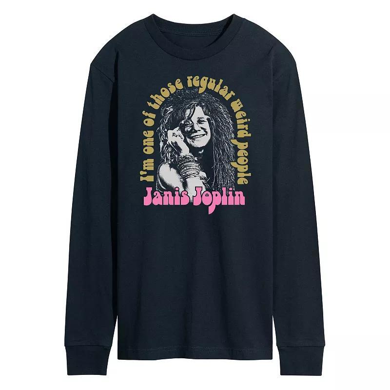 Mens Janis Joplin Weird People Long Sleeve Tee Product Image