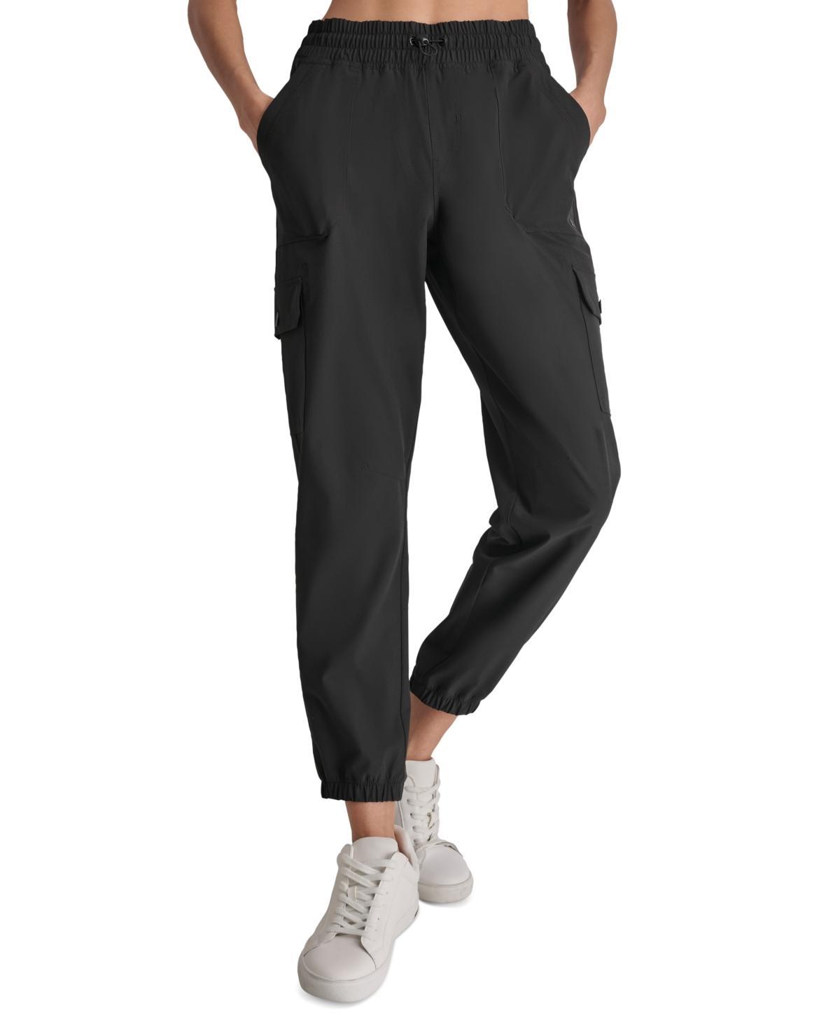 Dkny Sport Womens Drawcord-Waist Cargo Jogger Pants Product Image