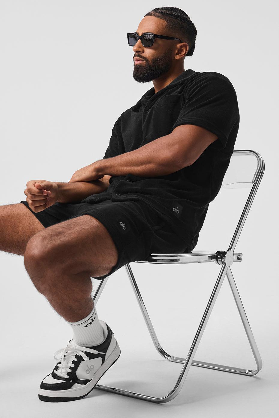 7" Coastal Terry Short - Black Male Product Image