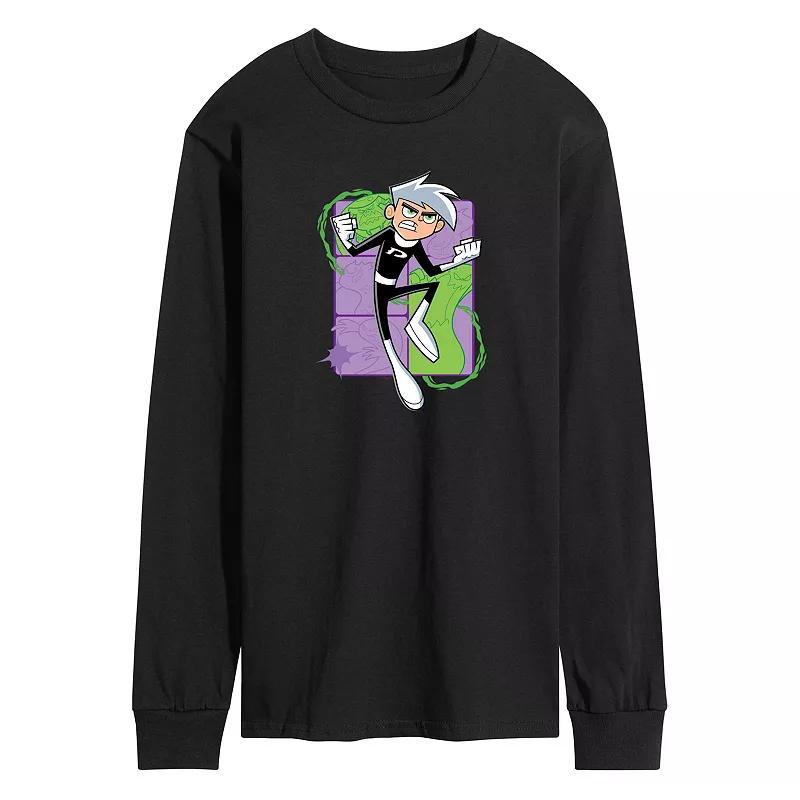 Men's Danny Phantom Jumping Graphic Tee, Size: XL, Black Product Image