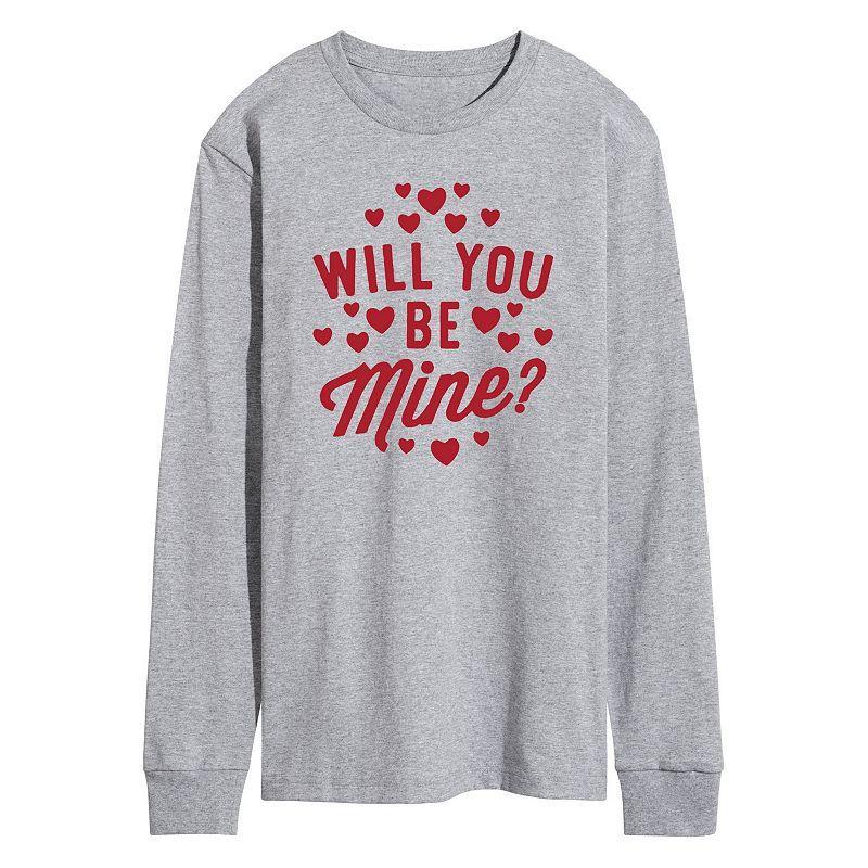 Mens Will You Be Mine Long Sleeve Tee Product Image