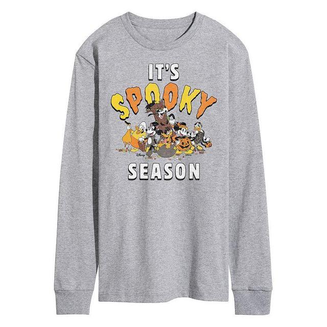 Disneys Mickey Mouse & Friends Mens Its Spooky Season Long Sleeve Graphic Tee Product Image