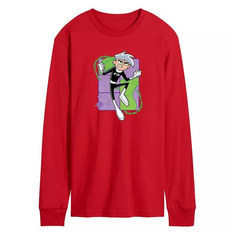 Men's Danny Phantom Jumping Graphic Tee, Size: XL, Black Product Image