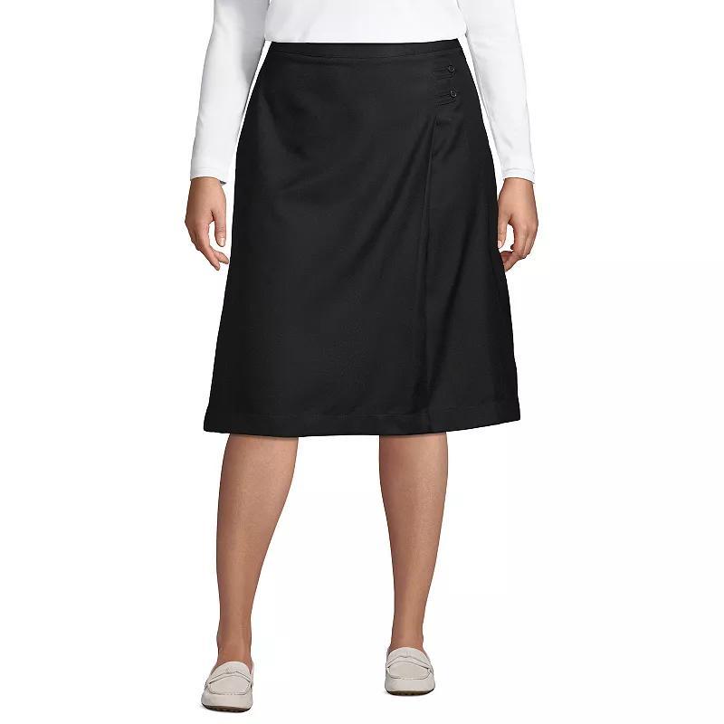 Plus Size Lands End School Uniform Solid A-line Skirt, Womens product image