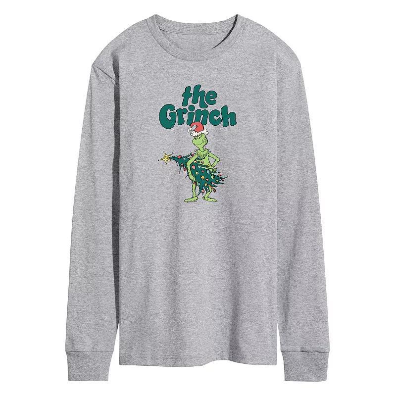 Mens Dr. Seuss The Grinch Tree Long Sleeve Graphic Tee Product Image