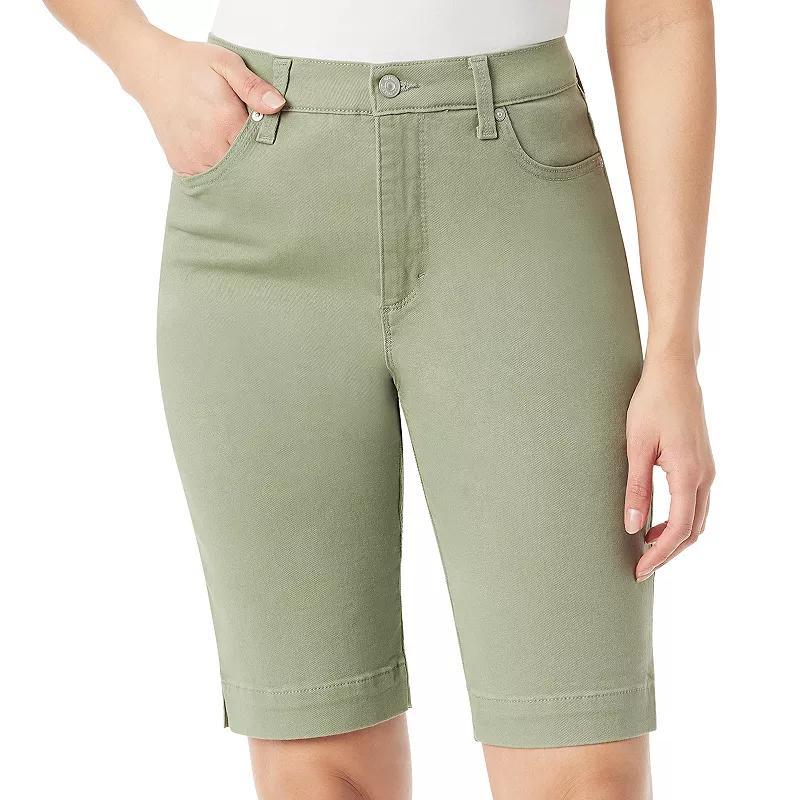 Petite Gloria Vanderbilt Amanda Bermuda Shorts, Womens Product Image