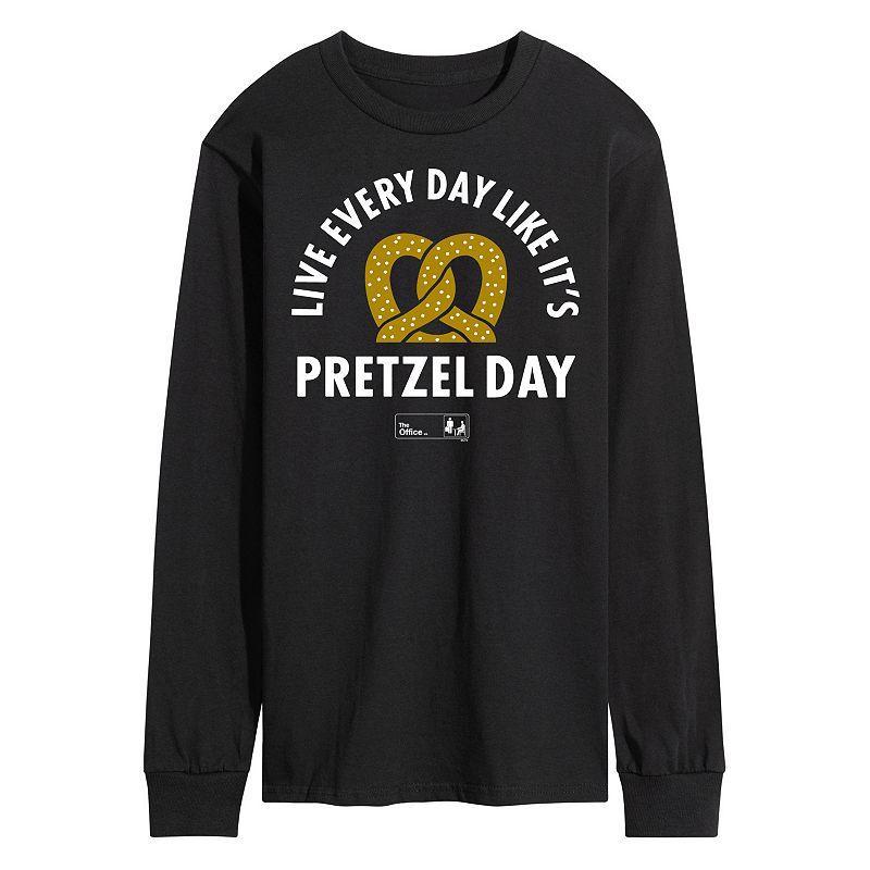 Mens The Office Pretzel Day Long Sleeve Tee Product Image