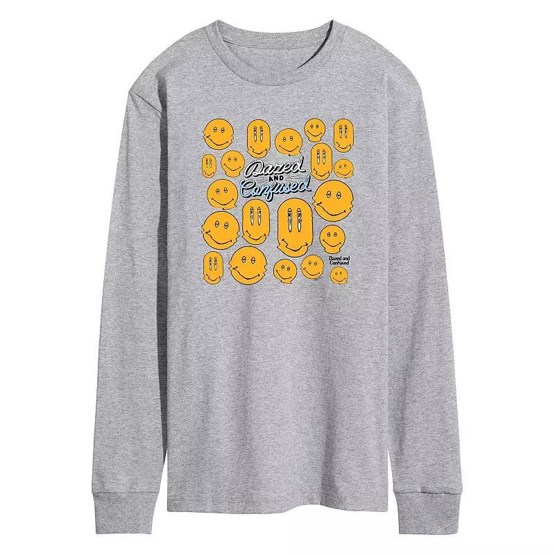 Mens Dazed and Confused Smiley Face Long Sleeve Graphic Tee Product Image