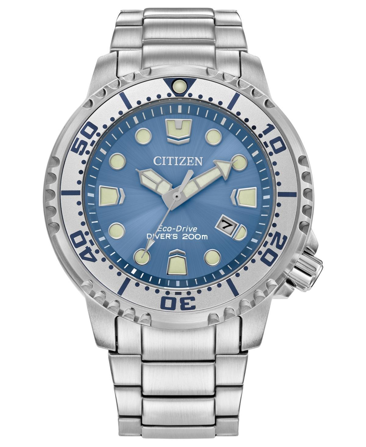 Citizen Eco-Drive Mens Promaster Dive Stainless Steel Bracelet Watch 44mm Product Image