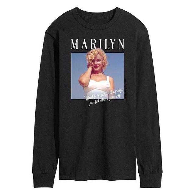 Mens Marilyn Monroe Whats Important Tee Black Product Image