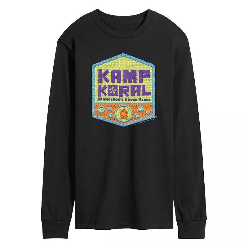 Mens SpongeBob SquarePants Kamp Koral Long Sleeve Graphic Tee Product Image