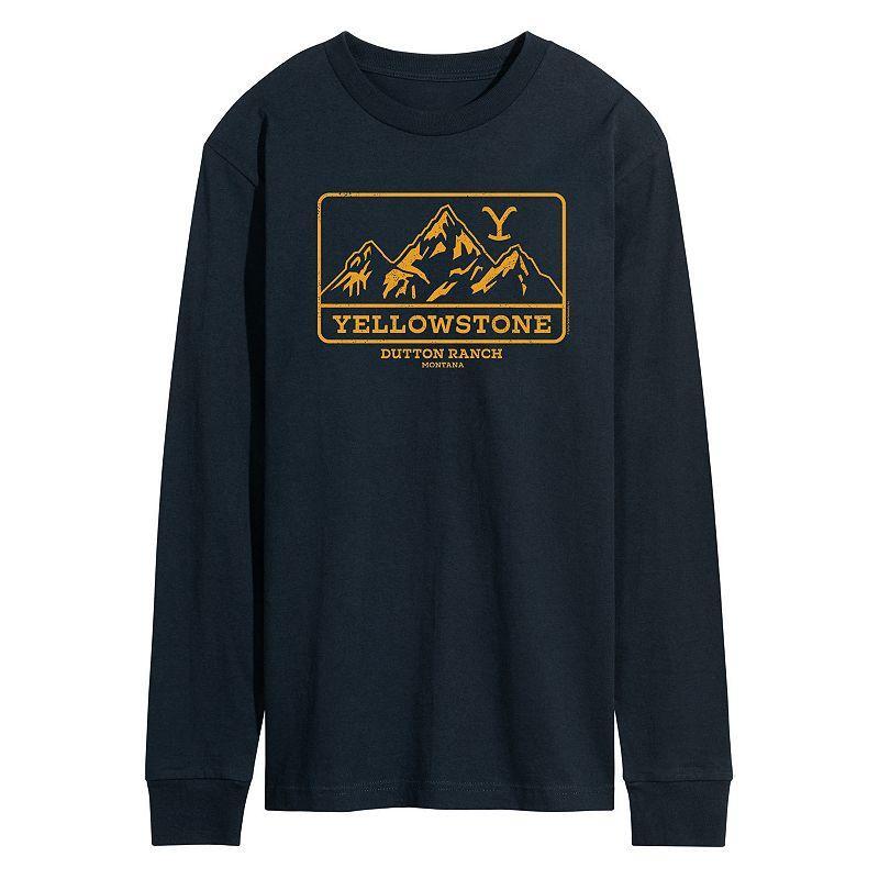 Mens Yellowstone Outdoor Tee Blue Product Image