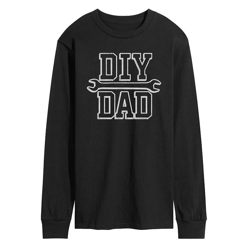 Mens DIY Dad Long Sleeve Graphic Tee Product Image