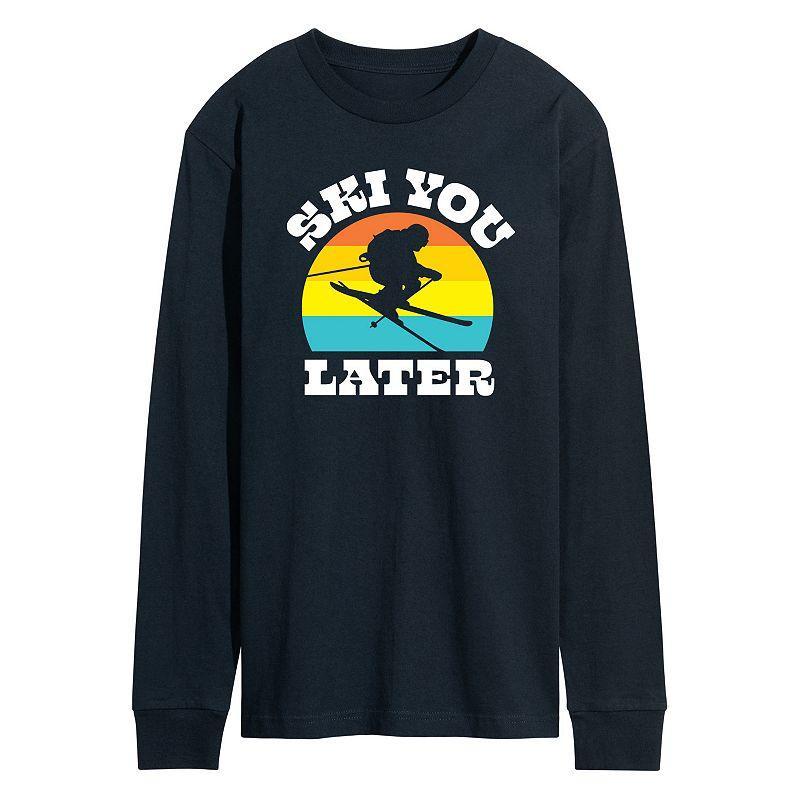 Mens Ski You Later Tee Blue Product Image