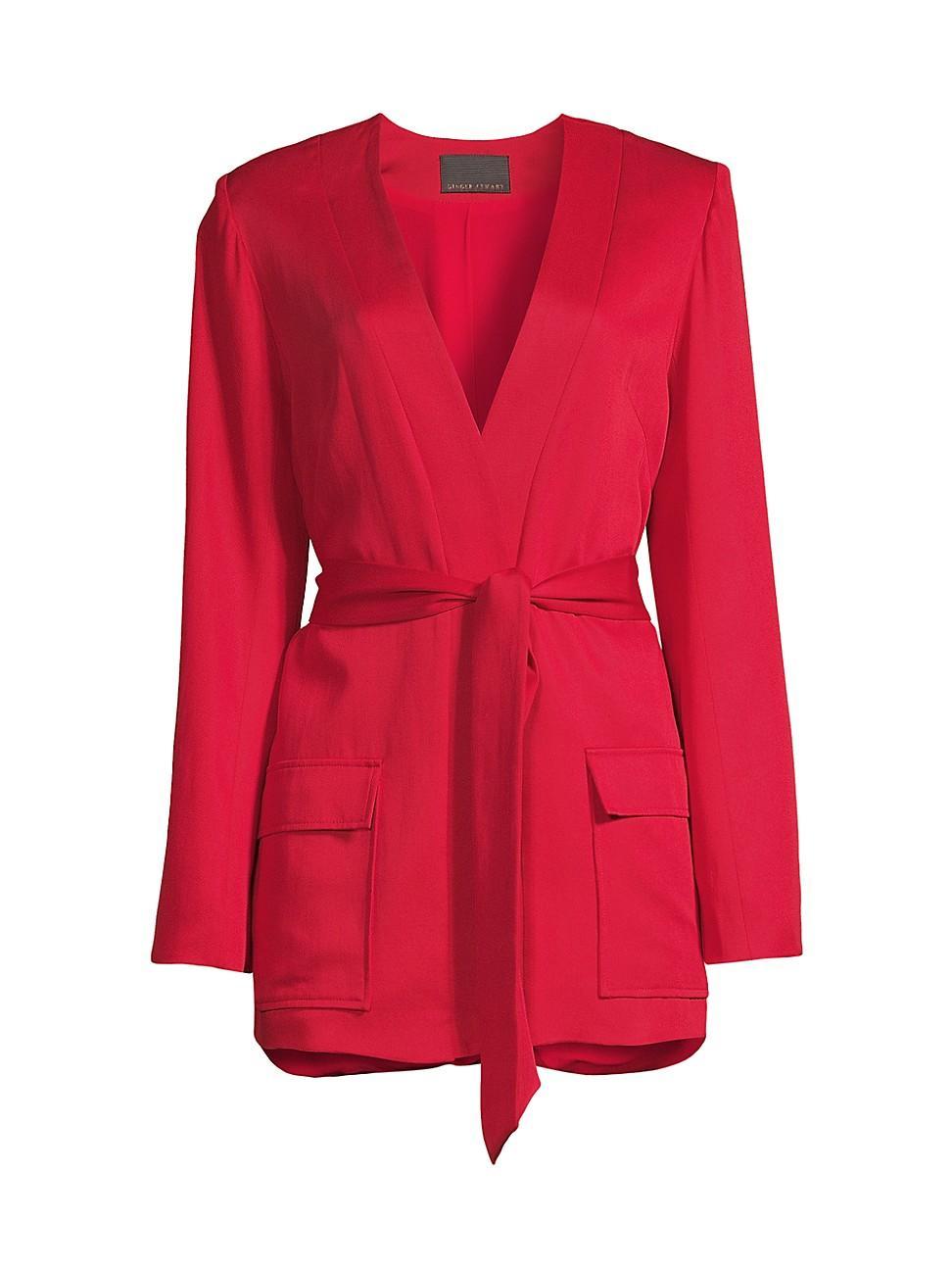 Womens Palatial Wrap-Front Jacket Product Image