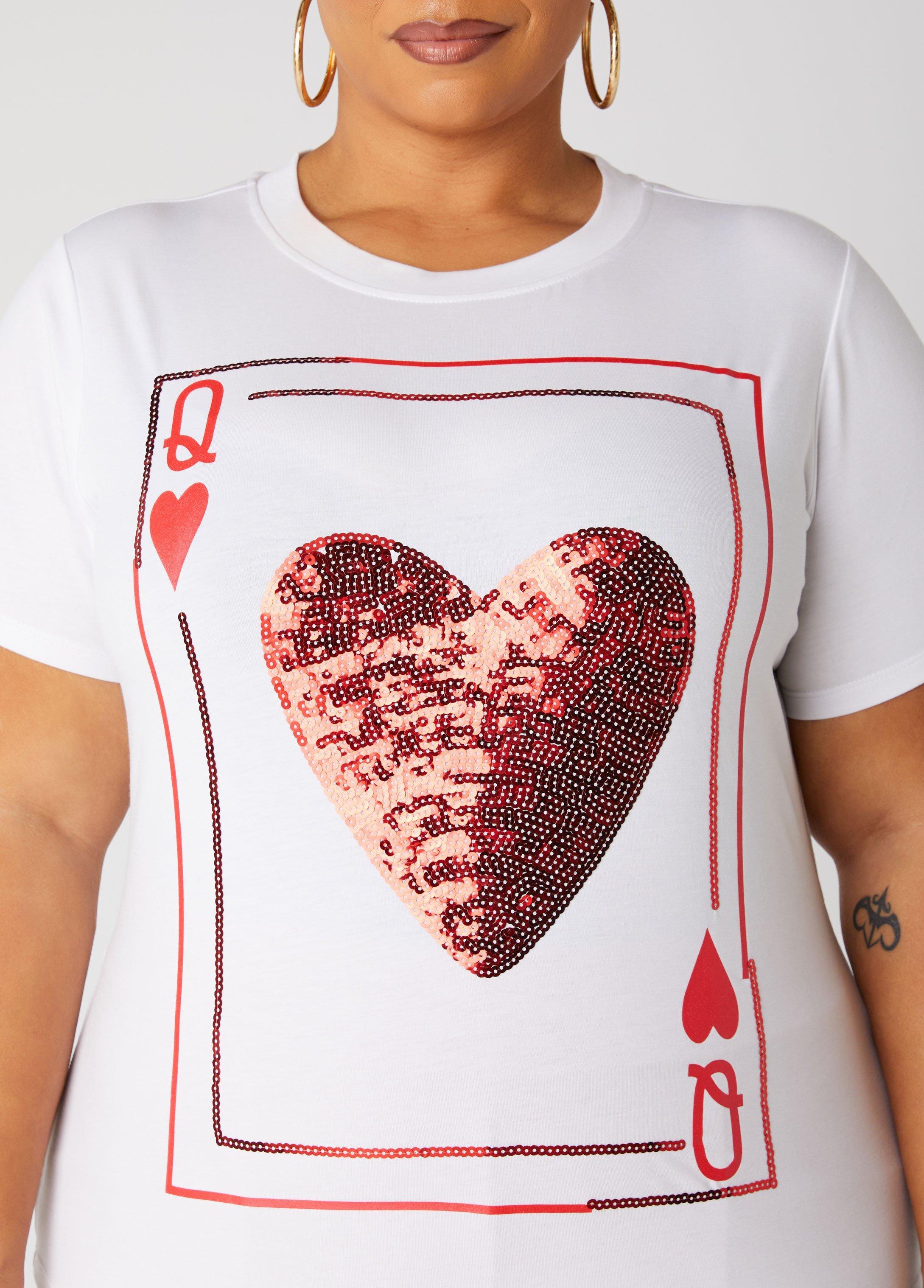 Queen Of Hearts Graphic Tee Product Image